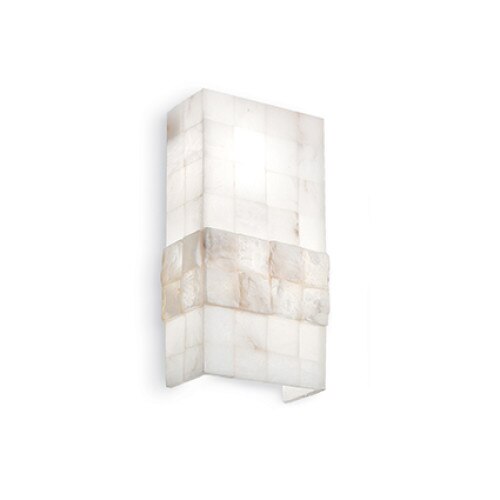 Aplica STONES 015132, Ideal Lux, alabastru, 2 x 60W E27