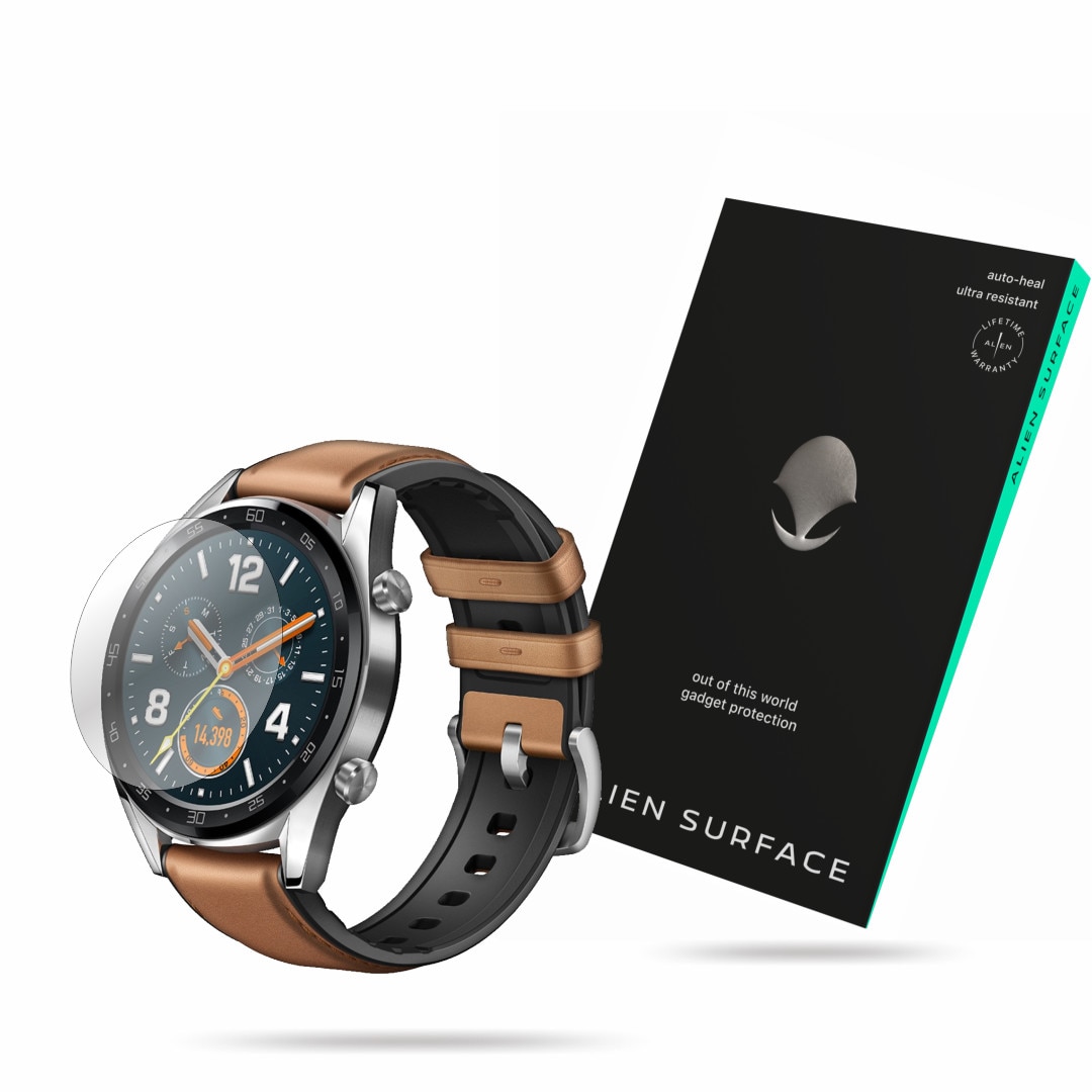 Folie Alien Surface, Huawei Watch GT 46mm Saddle Brown, protectie ecran 1+2 Rezerve