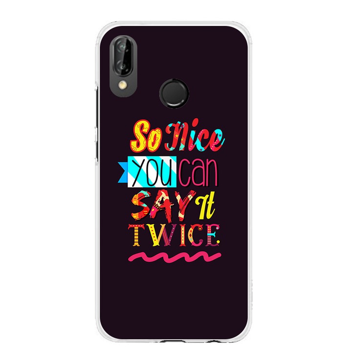 Husa Silicon So Nice pentru Huawei P20 Lite