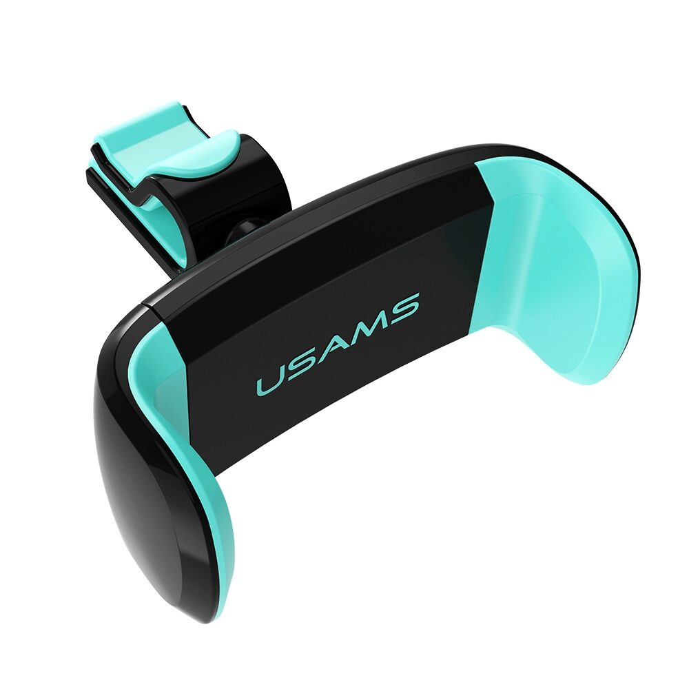 Suport Auto cu Arc USAMS C-Series, Montaj pe grila de ventilatie, Negru/Verde