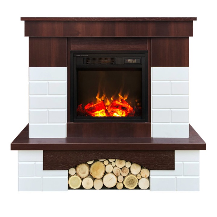 Elektromos kandalló Leon & Dionis, Art Flame, 958x1096x280 mm, 1500 W, 2 fűtési fokozat, 5 lángfényességi szint, Időzítő