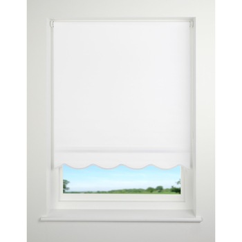 Rulou din material textil, 150 x 160 cm, alb, Scallop Daylight, Vivo Rulou din material textil, 150 x 160 cm, alb, Scallop Daylight, Vivo
