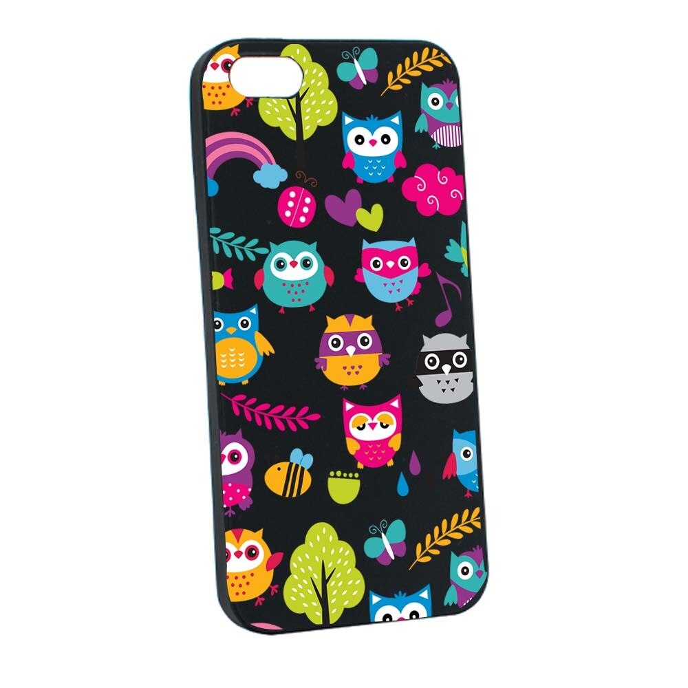 Husa Apple iPhone SE / 5S / 5, Silicon, Owl B43