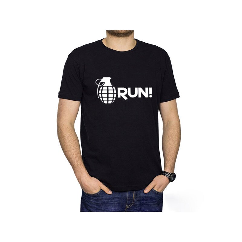 Tricou CS GO Run, Marime M, negru
