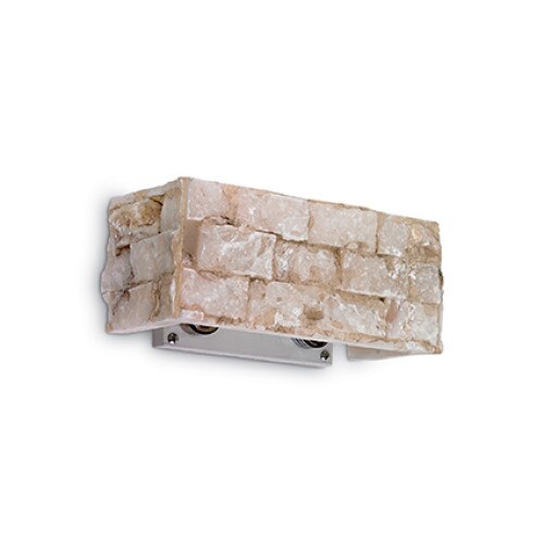 Aplica CARRARA 018775, Ideal Lux, alabastru, 2 x 40W G9