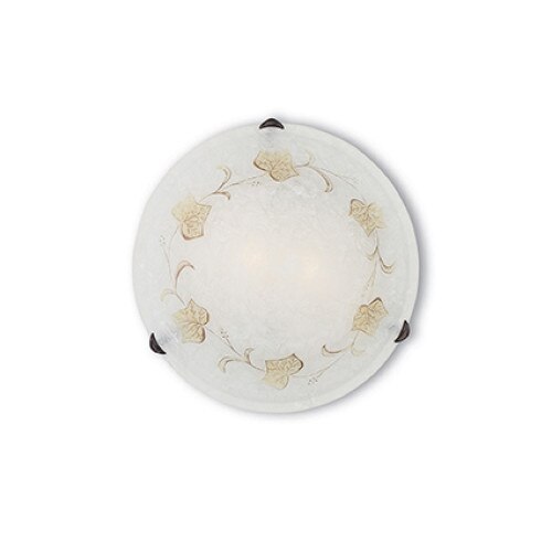 Plafoniera FOGLIA 013800, Ideal Lux, chihlimbar, 2 x 60W E27