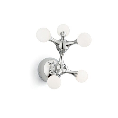 Aplica NODI BIANCO 022277, Ideal Lux, cromat, 5 x 20W G4