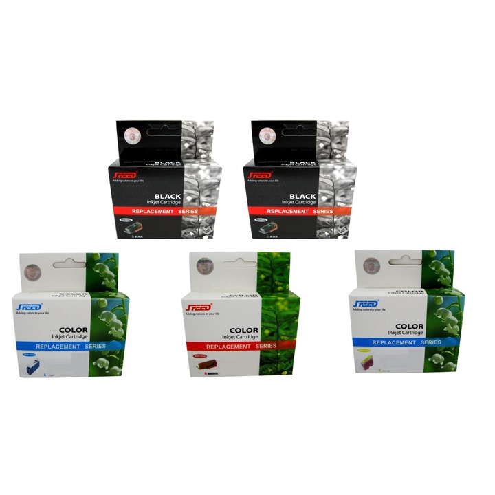 Pack Speed мастилена касета LC529XL-BK черна x 2 LC525XL cyan magenta yellow съвместима Brother 8700 страници