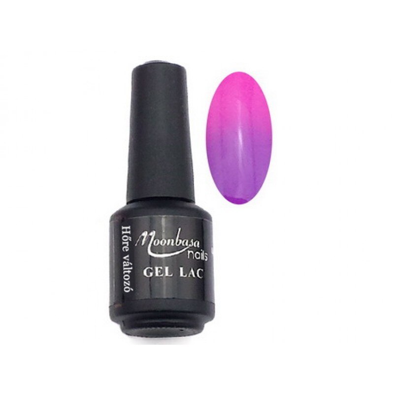 Gel Lac Oja Semipermanenta Thermo,Moonbasa#417,Violet/Roz