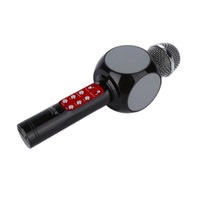 Microfon karaoke WS1816-Selling Depot, fara fir , cu Radio si Recorder, wireless sistem, profesional cu boxe si Bluetooth 4.1 M1, Negru