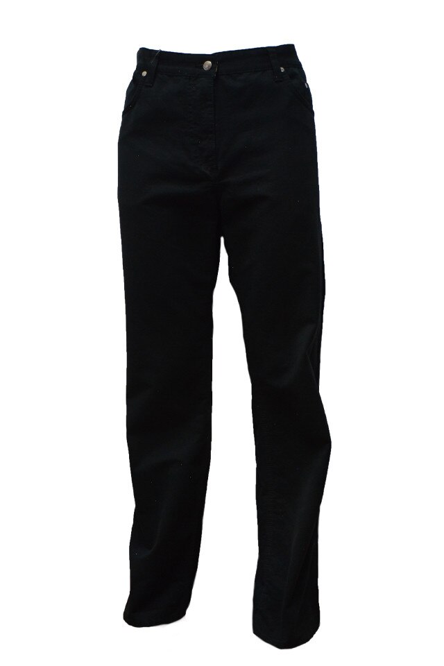 Pantaloni clasici din bumbac,D&J Exclusive, Negru