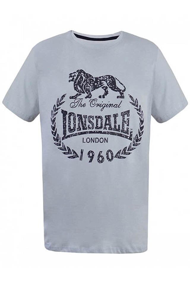 Tricou barbati Rasspberry Lonsdale, Gri deschis, XL