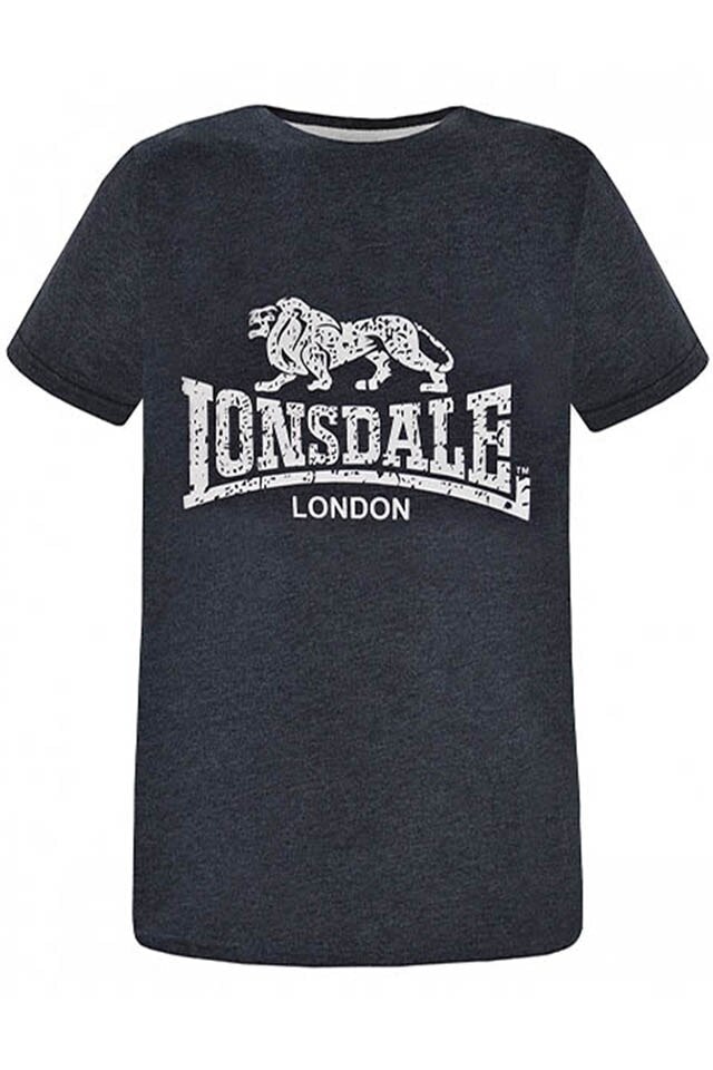 Tricou barbati Rasspberry Lonsdale, Gri inchis, XL