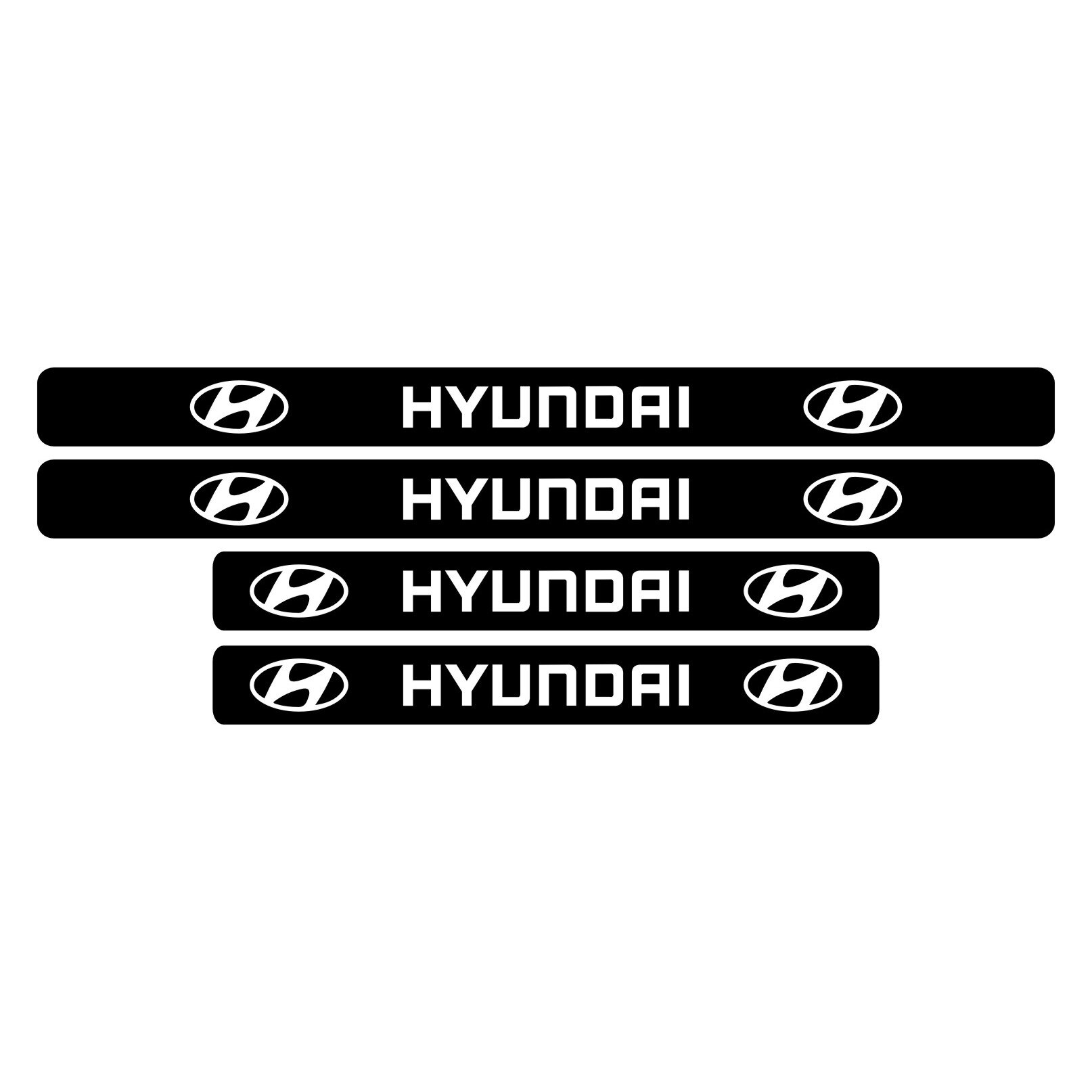 Set stickere praguri Hyundai, sticker decorativ
