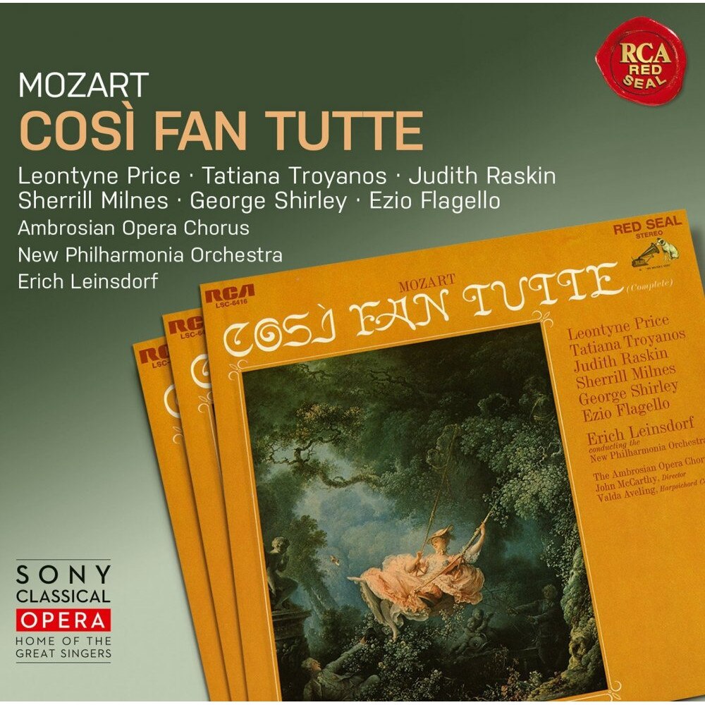 Leontyne Price,Tatiana Troyanos,Judith Raskin,Sherrill Milnes,George Shirley,New Philharmonia Orchestra,Erich Leinsdorf - Mozart: Cosi fan tutte (3CD)