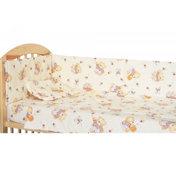 Lenjerie patut, 5 piese, Ursulet brownie, 140 x 70 cm