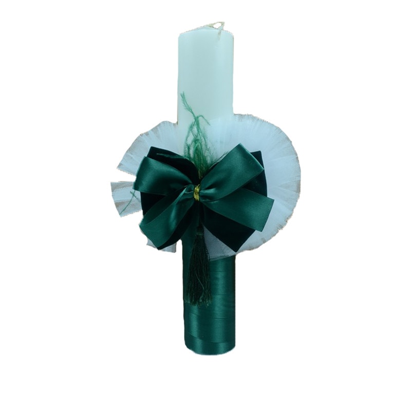 Lumanare botez NN LB001, Verde