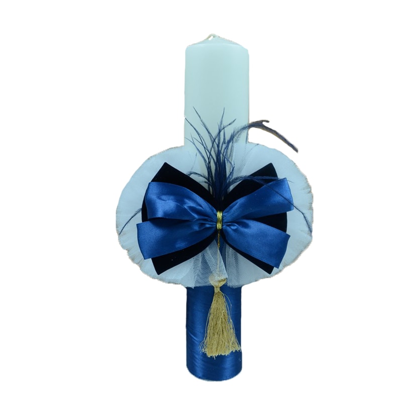 Lumanare botez NN LB002, Albastru