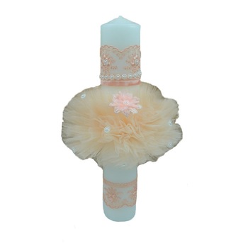 Lumanare botez NN LB005, Coral Lumanare botez NN LB005, Coral