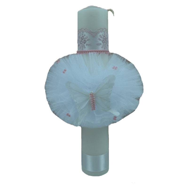 Lumanare botez NN LB007, Roz