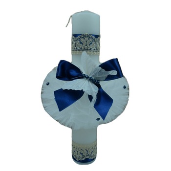 Lumanare botez NN LB0010, Albastru Lumanare botez NN LB0010, Albastru