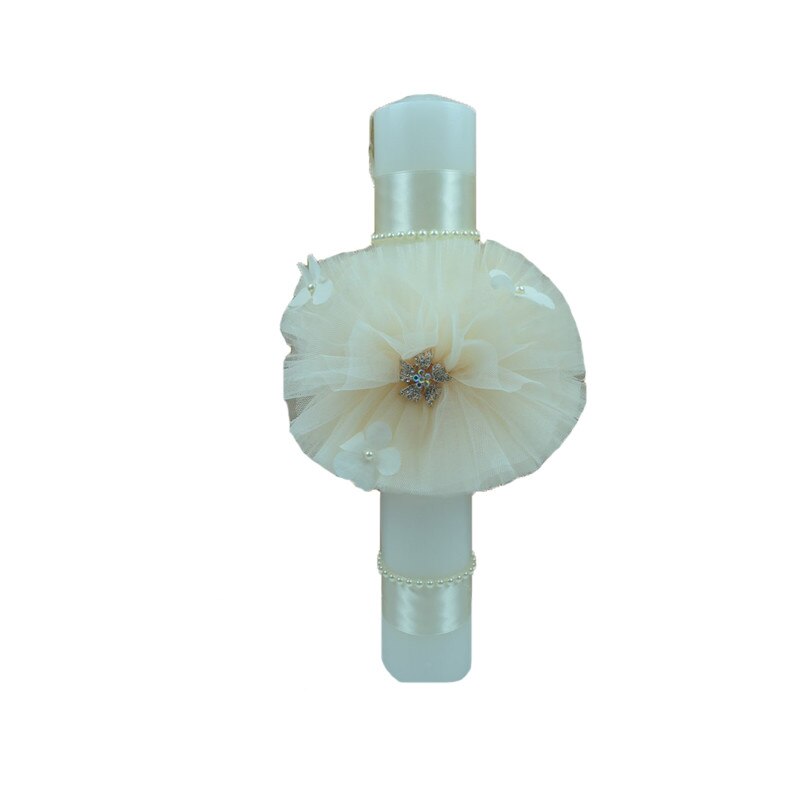 Lumanare botez NN LB0012, Crem