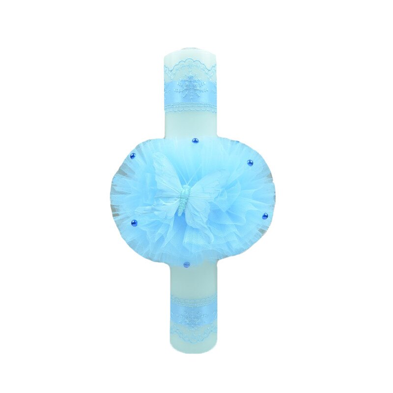 Lumanare botez NN LB0013, Turcoaz