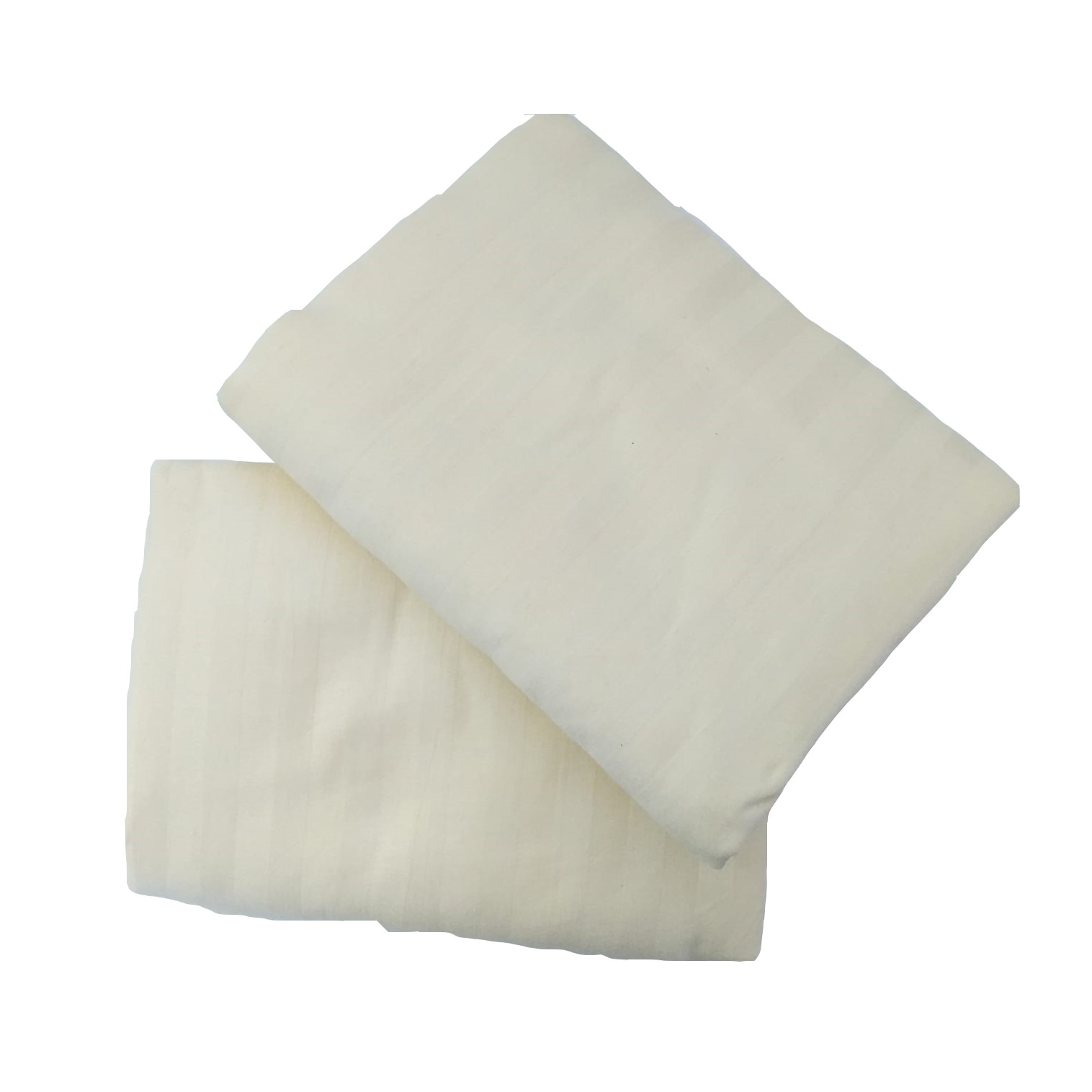 Set 2 fete perna bumbac damasc gros, Pucioasa, 45x45 cm, Crem