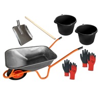 pachet sokotools roaba lm cu cuva zincata 90l orange  lopata tipc gri-carbon coada de lopatacazma lm13  2x galeata mortar cu jgheab vl12  2 perechi manusi nitril negru-rosu imagen 5_0_
0