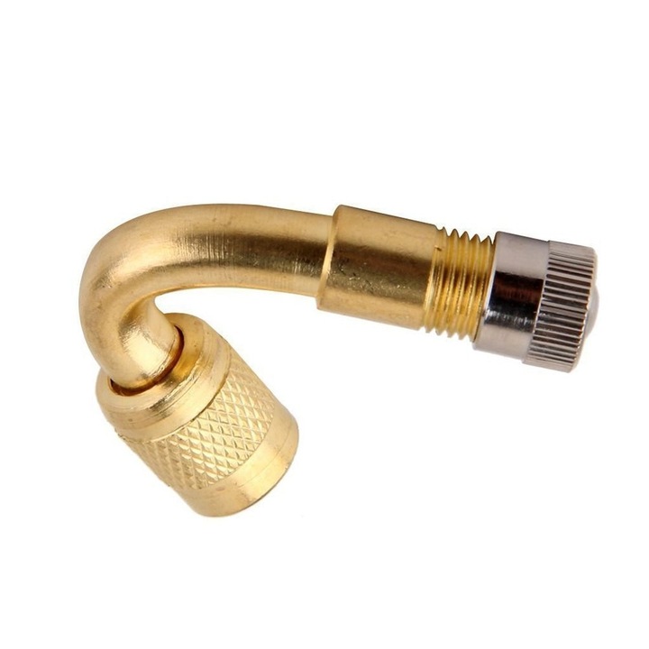 Set prelungitoare cu cot la 45 grade pentru valve de camion si autoutilitare, 4 bucati