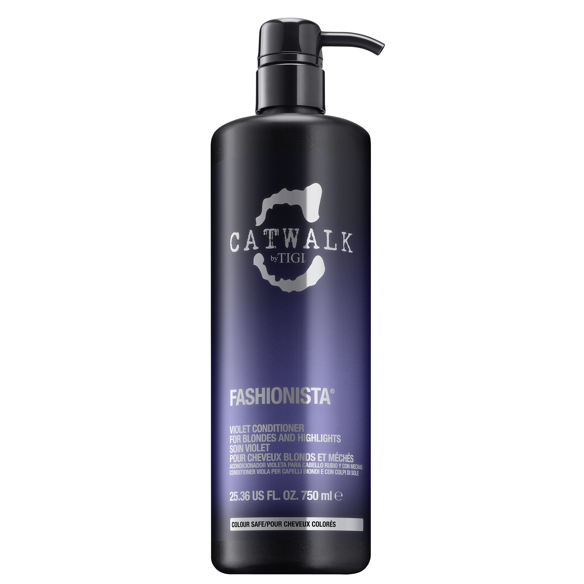 Balsam Tigi Catwalk Fashionista Violet pentru par gri si blond, 750 ml