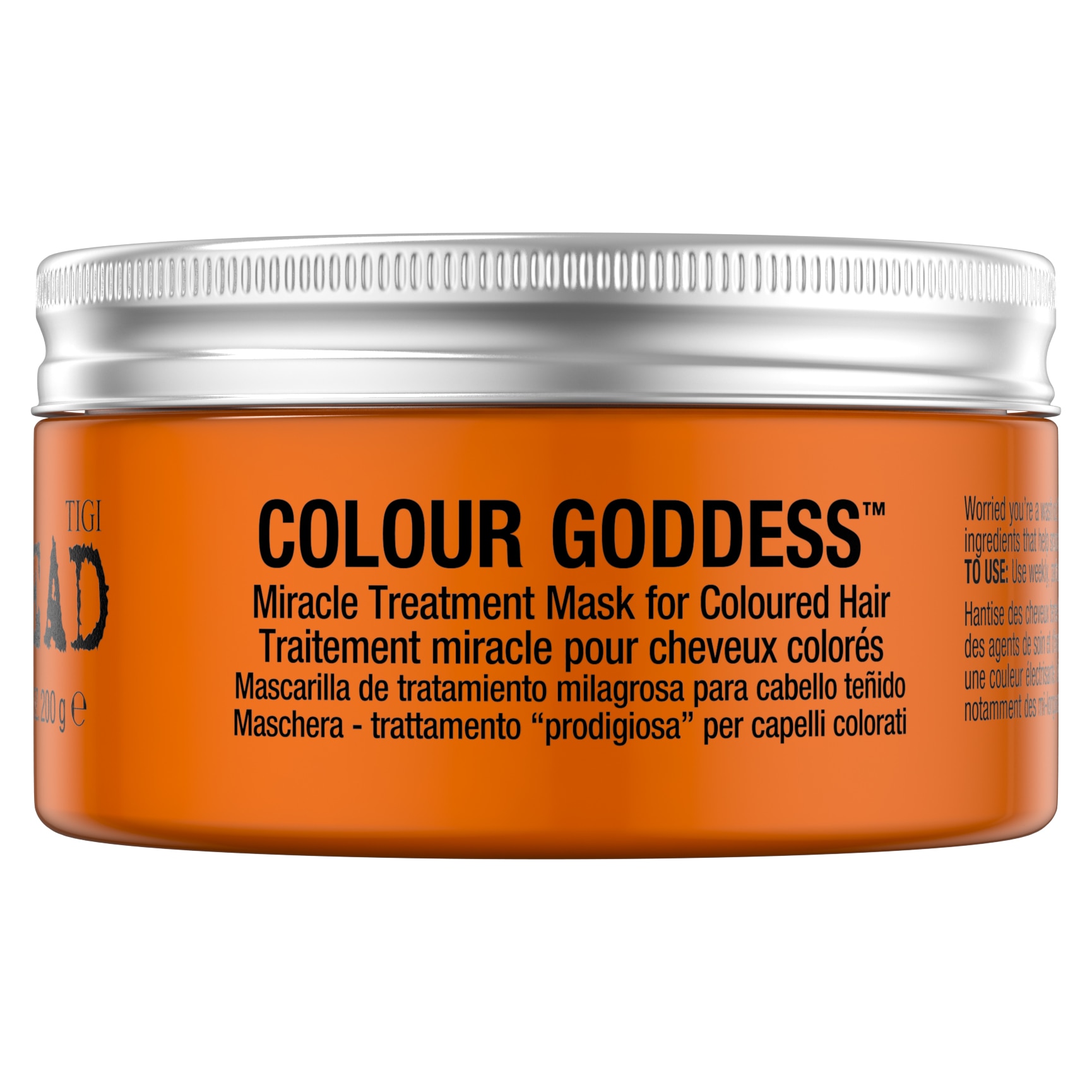 Masca de par Tigi Bed Head Colour Goddess pentru par vopsit, 200 g