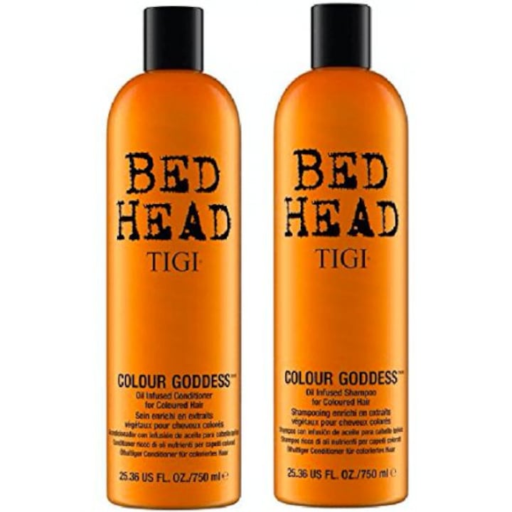 Кои са Най-Добрите Шампоани За Омекотяване На Косата Комплект грижа за косата Шампоан + Балсам TIGI Tween Duos Bed Head Color Goddess 2x750мл за боядисана коса