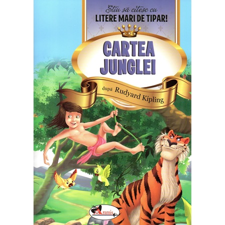 Cartea Junglei Stiu Sa Citesc Cu Litere Mari De Tipar Autor