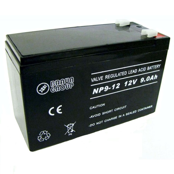 Acumulator pentru UPS, ACC12V -9Ah-Braun Group