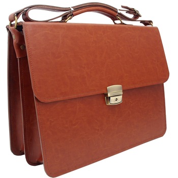 Servieta office barbati, Koson, din piele naturala maro coniac Servieta office barbati, Koson, din piele naturala maro coniac