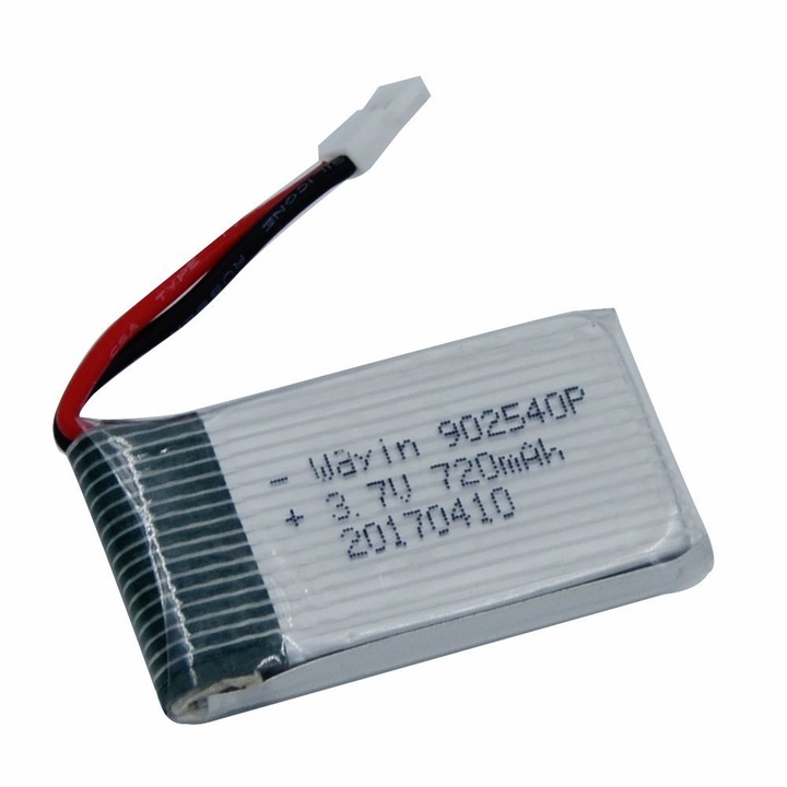 Baterie reincarcabila 3.7V, 720mAh Lipo pentru Rc Quadcopter Syma X5 X5C X5SC X5SW, Cheerson CX-30W, Skytech M68, Wltoys F94, YUNIQUE