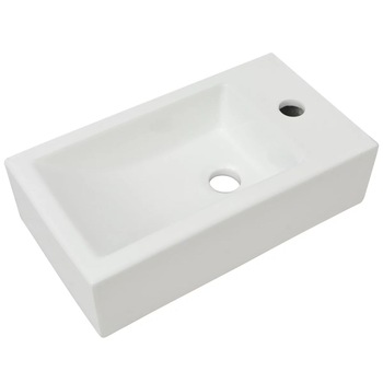 Lavoar din ceramica, vidaXL, 46 x 25.5 x 12 cm, Alb Lavoar din ceramica, vidaXL, 46 x 25.5 x 12 cm, Alb