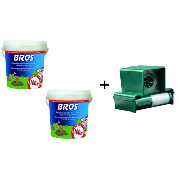 Pachet primavara-11: 2 cuti repellent caini&pisici 350+100 ml Extra, BROS + 1 aparat cu ultrasunete pentru alungat caini, pisici, rozatoare, Pestmaster Animal Away 100mp Pachet primavara-11: 2 cuti repellent caini&pisici 350+100 ml Extra, BROS + 1 aparat cu ultrasunete pentru alungat caini, pisici, rozatoare, Pestmaster Animal Away 100mp