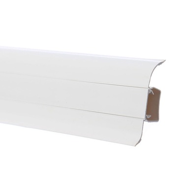 Plinta parchet PVC cu canal cablu 5,5 cm , Smart Flex, 501 Alb Plinta parchet PVC cu canal cablu 5,5 cm , Smart Flex, 501 Alb
