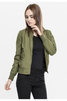 Geaca fas bomber dama - Urban Classics, oliv, Verde masliniu Geaca fas bomber dama - Urban Classics, oliv, Verde masliniu