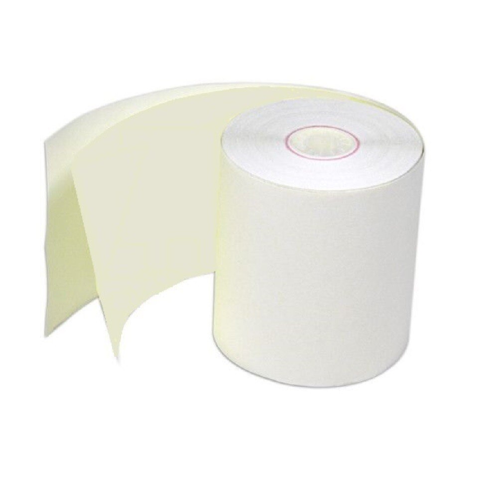 Role Autocopiative 2 Exemplare, 76mm x 15m - Hartie BrandPaper pentru Case de Marcat si Aparate Fiscal