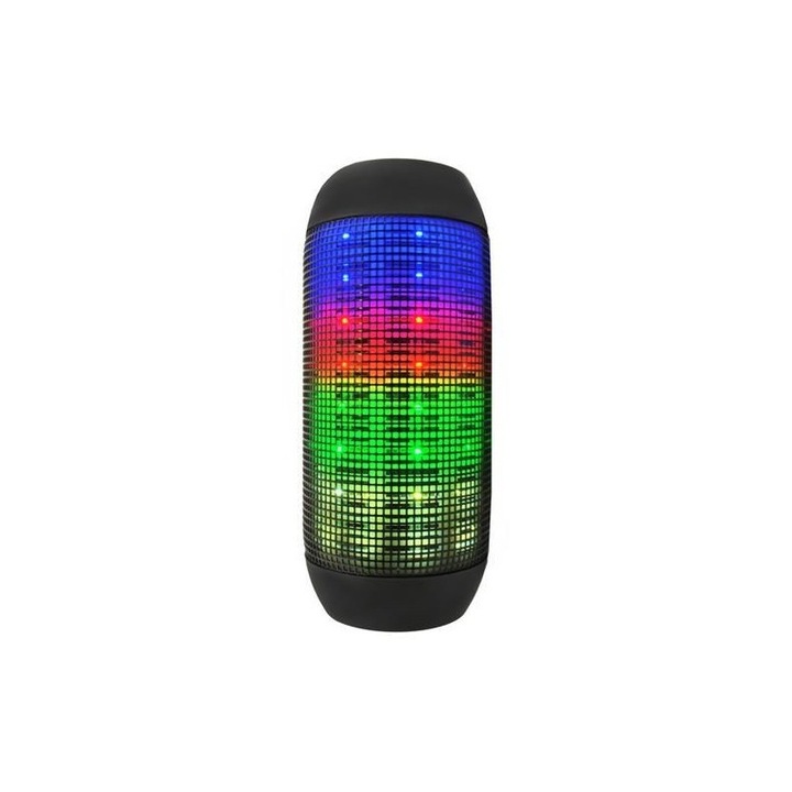 Boxa Portabila Bluetooth Stereo Cu LED-uri Multicolore
