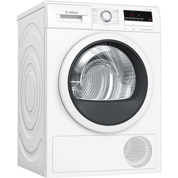 Uscator de rufe Bosch WTM85251BY, Pompa de caldura, 8 kg, 15 programe. Clasa A++, SelfCleaning Condenser, Alb Uscator de rufe Bosch WTM85251BY, Pompa de caldura, 8 kg, 15 programe. Clasa A++, SelfCleaning Condenser, Alb