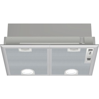 Hota incorporabila Bosch DHL555BL, Putere de absorbtie 681 mc/h, Iluminare LED, Clasa C, 50 cm, Argintiu Hota incorporabila Bosch DHL555BL, Putere de absorbtie 681 mc/h, Iluminare LED, Clasa C, 50 cm, Argintiu