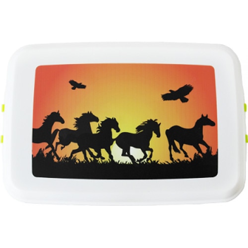 Cutie pranz Biodora, Cai, bioplastic, 12x18x5 cm