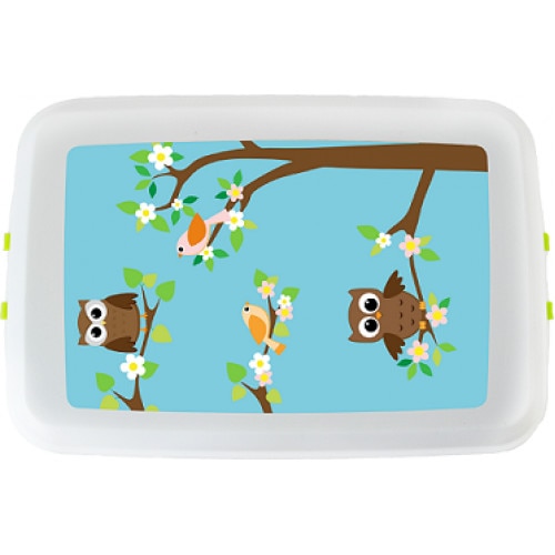 Cutie pranz Biodora, Bufnita, bioplastic, 12x18x5 cm