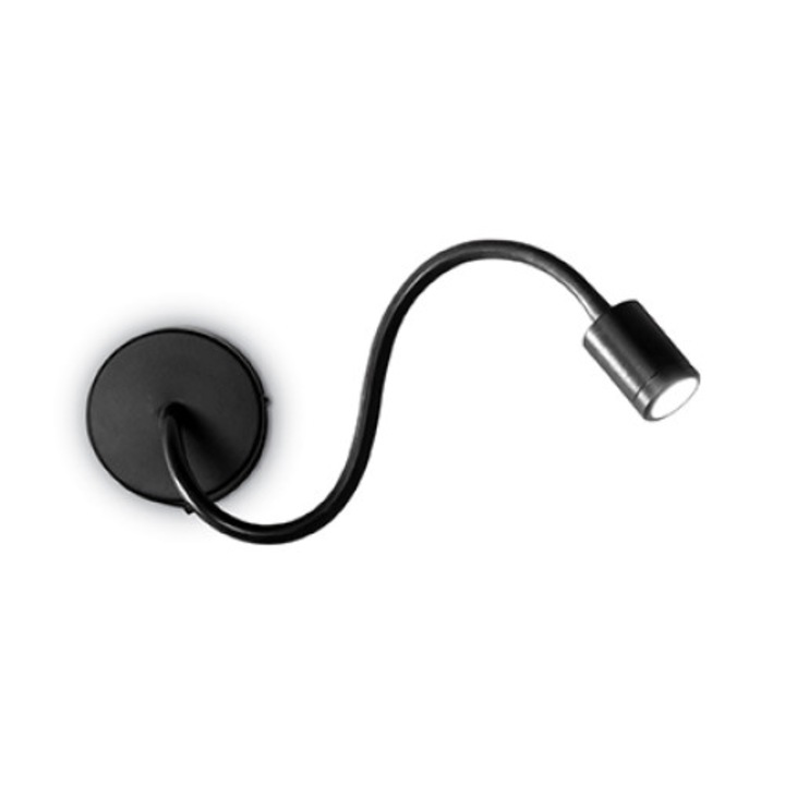 Аплик, Ideal Lux, черен, 3W LED
