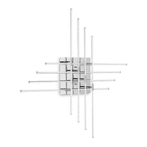 Plafoniera CROSS 114767, Ideal Lux, cromat, 38,4W LED