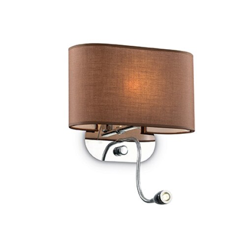 Aplica SHERATON 074917, Ideal Lux, maro, 1+1 x 40/1W E14/LED